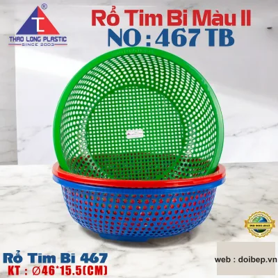 Rổ tim bi 467 – rổ nhựa Ø46cm ảnh 3