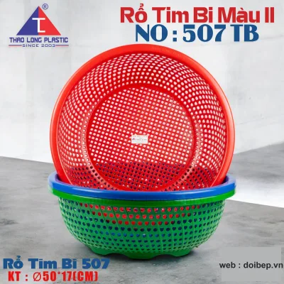 Rổ tim bi 507 – rổ nhựa Ø50cm ảnh 2