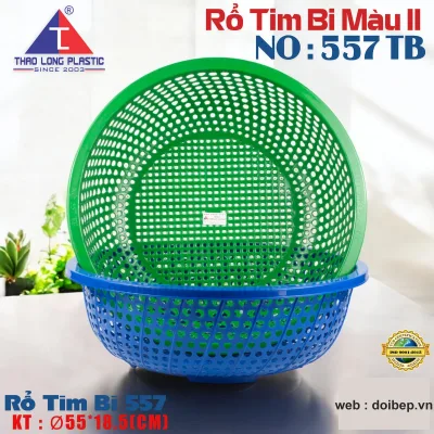 Rổ tim bi 557 – rổ nhựa Ø55cm lớn nhất dòng