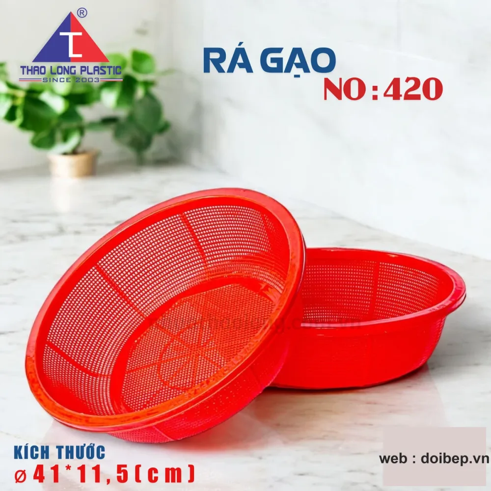 Rá gạo 420 – rá vo gạo Ø41cm lớn nhất dòng