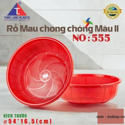 Rổ mau chong chóng 555 – rổ nhựa Ø55cm