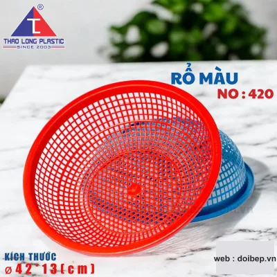 Rổ tròn 420 – rổ nhựa Ø42cm