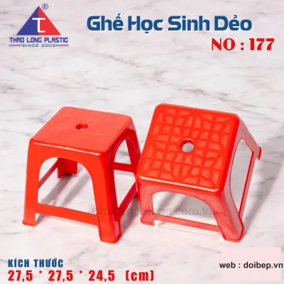 Ghế đẩu học sinh 177 – ghế nhựa trường học ảnh 2