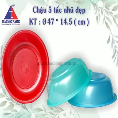 Chậu nhựa 5 tấc 500 – chậu Ø47cm ảnh 2