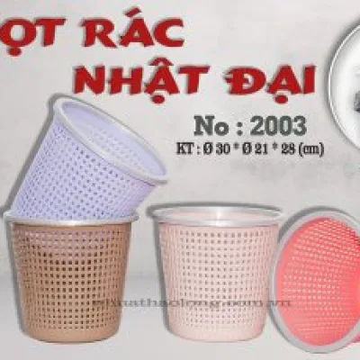 Sọt rác Nhật đại 2003 – sọt rác nhựa cao 28cm cho khe hẹp