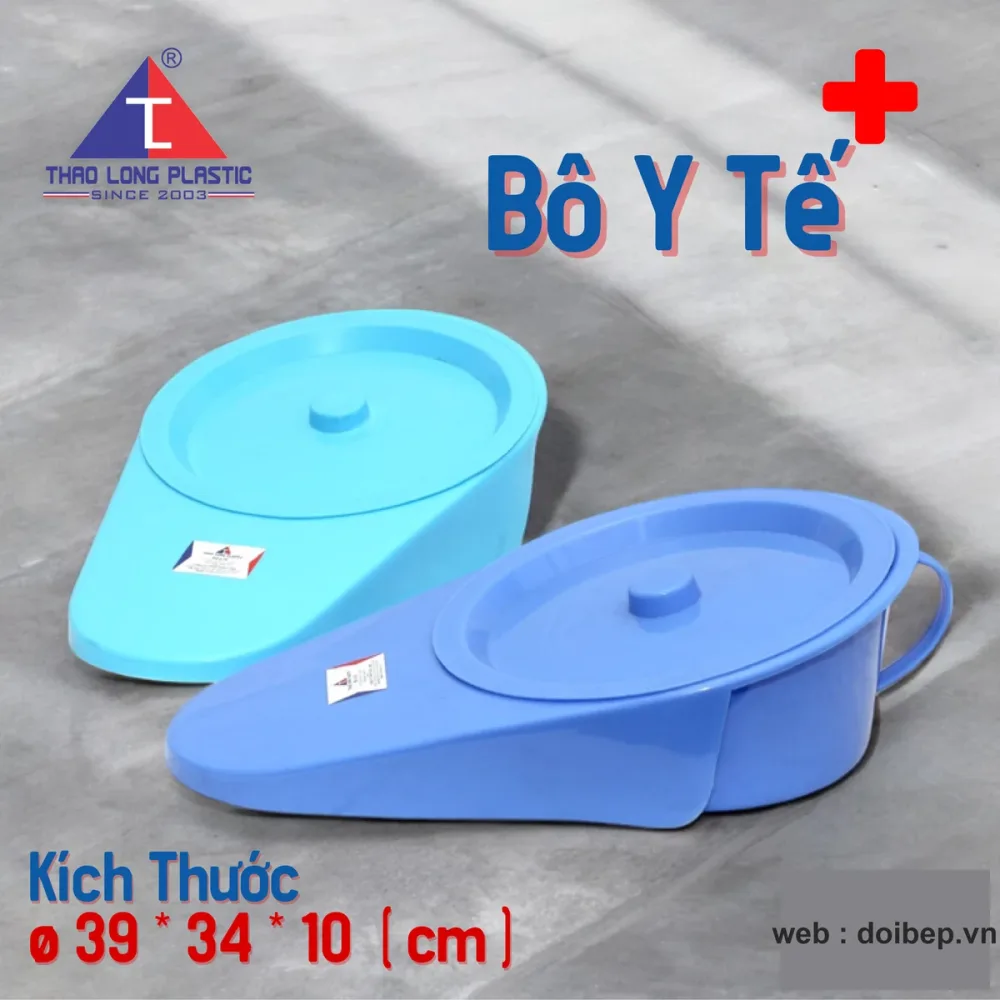 Bô y tế nhựa – bô dẹt 39x34x10cm cho người nằm tại chỗ