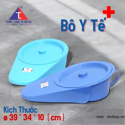 Bô y tế nhựa – bô dẹt 39x34x10cm cho người nằm tại chỗ