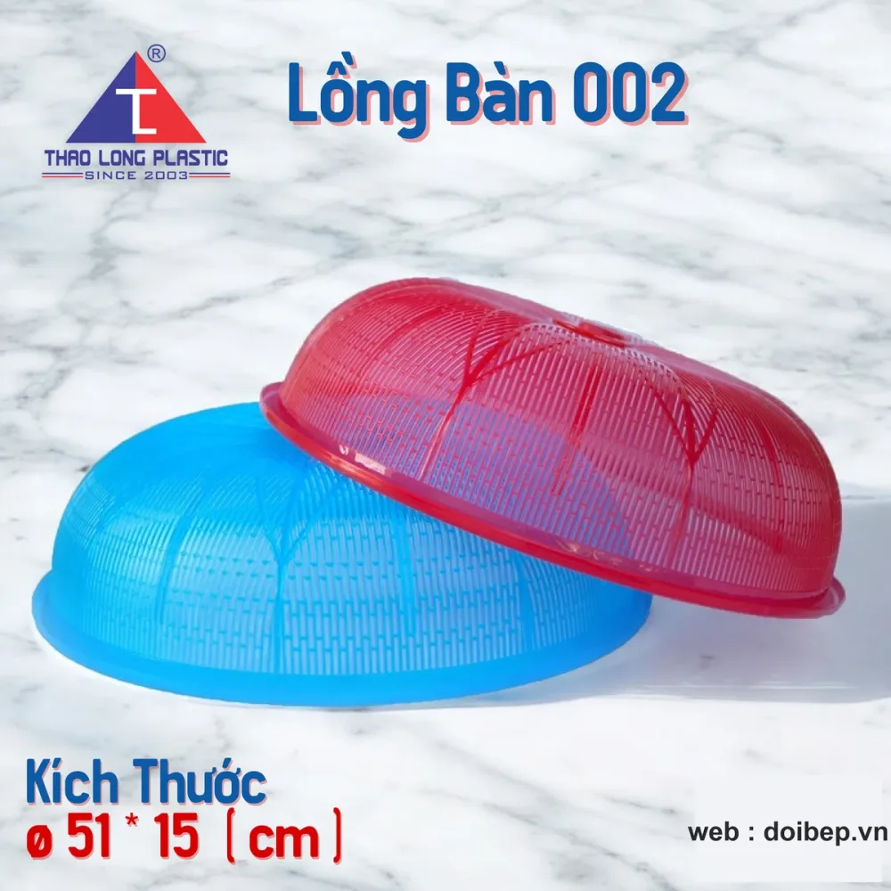 Lồng bàn nhựa 002 – Ø51cm cao 15cm