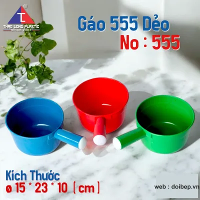 Gáo nhựa múc canh – 5 mã cán 22 đến 28cm ảnh 3