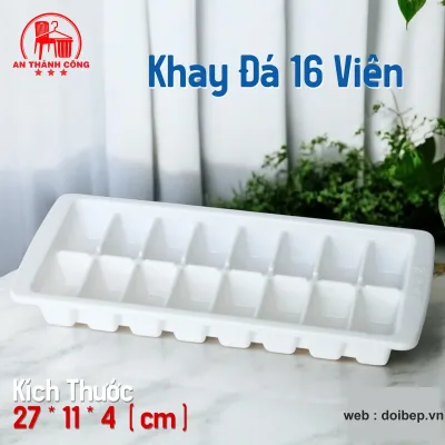 Khay đá viên nhựa – 5, 6, 12 và 16 viên ảnh 3