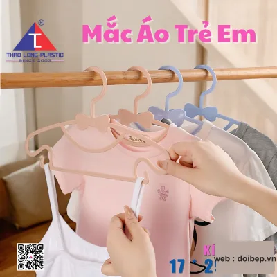 Mắc áo trẻ em nhựa – mắc 29x17cm cỡ riêng cho trẻ ảnh 3