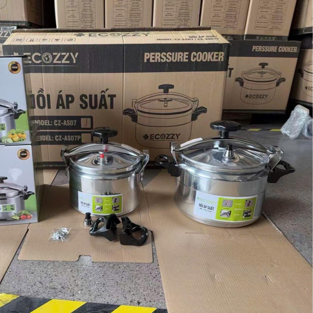 Nồi áp suất 5 lít Ecozzy cao cấp Nấu được bếp từ, gas, hồng ngoại ảnh 3