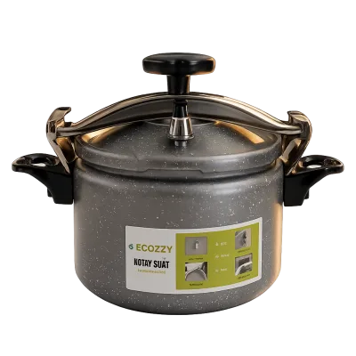 Nồi áp suất 5 lít Ecozzy cao cấp Nấu được bếp từ, gas, hồng ngoại