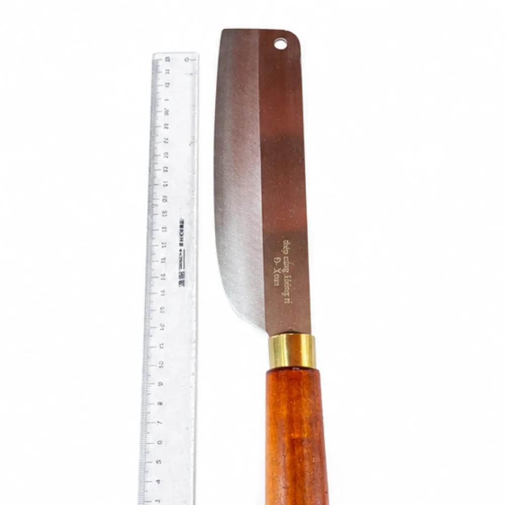 Dao thái rèn thép không gỉ làng nghề An Tiêm - cán gỗ, dài 32cm