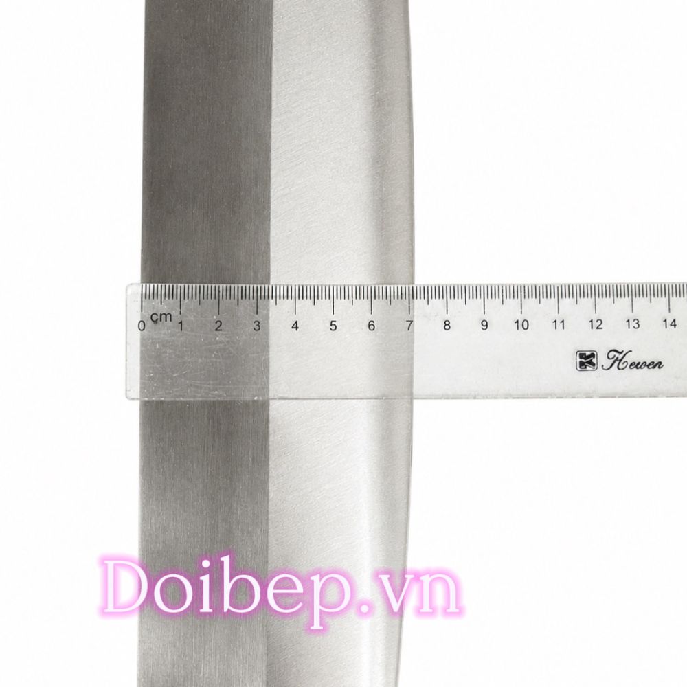 Dao chặt rèn thủ công thép không gỉ - cán gỗ, dài 35cm, nặng 600g ảnh 4