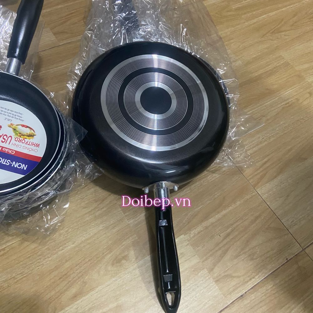 Chảo chống dính đun bếp ga và hồng ngoại - size từ 18cm đến 32cm ảnh 4