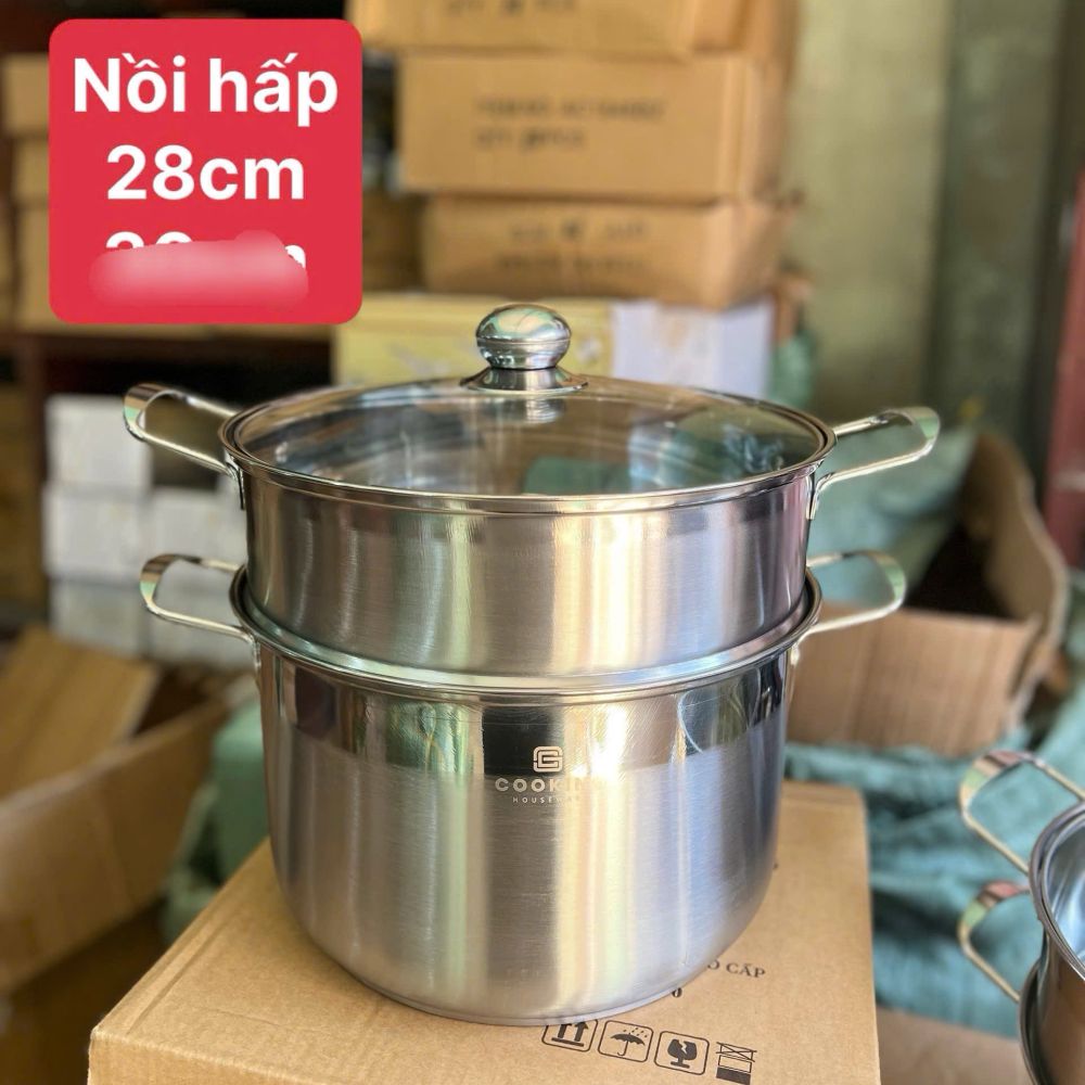 Nồi hấp hai tầng nấu bếp bếp từ , bếp ga Hồng ngoại ảnh 3