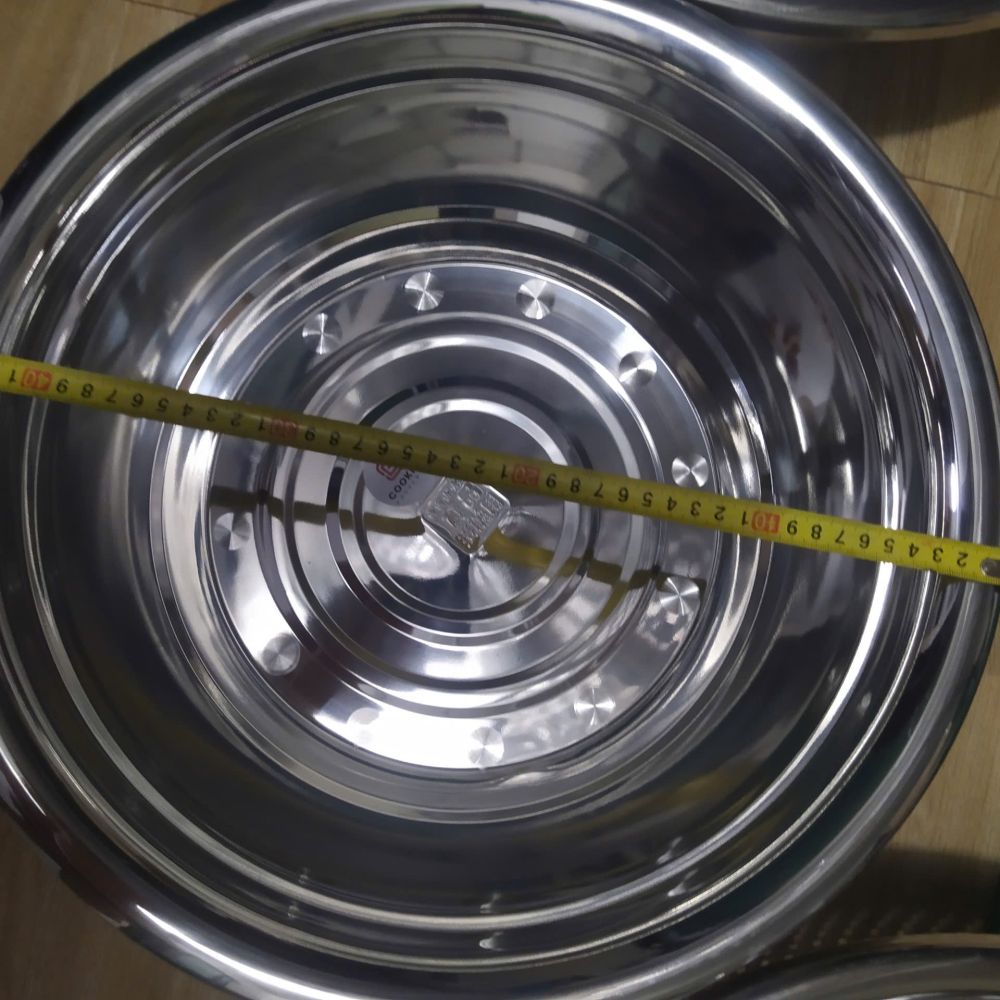 Chậu inox cỡ lớn loại dầy đẹp ảnh 4