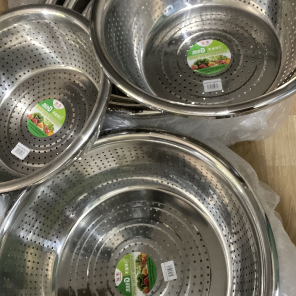 Rổ thép không rỉ lỗ to cỡ lớn size từ 45cm đến 60cm ảnh 4