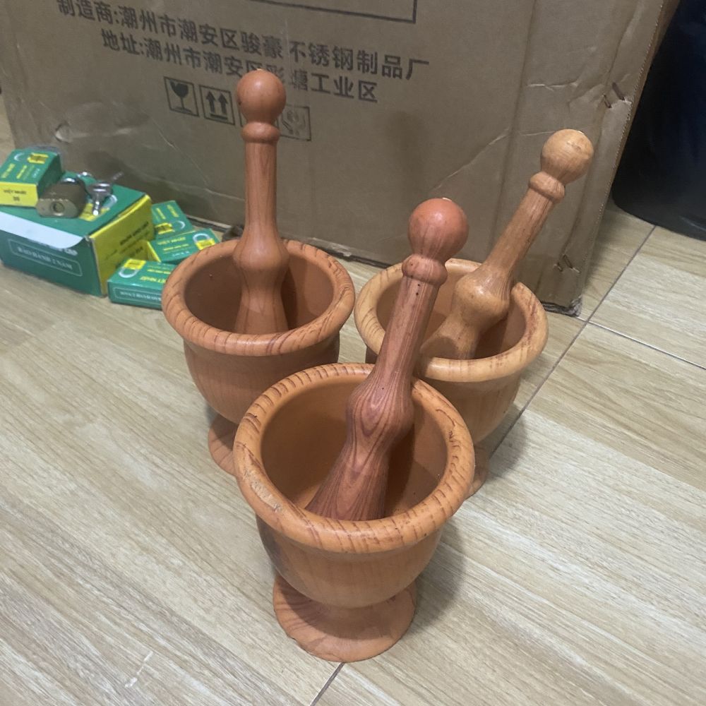 Bộ chày cối giã cua ảnh 3