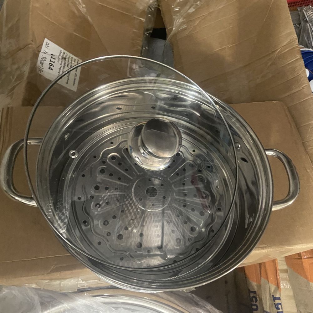 Nồi hấp inox 1 tầng size 30cm ảnh 2