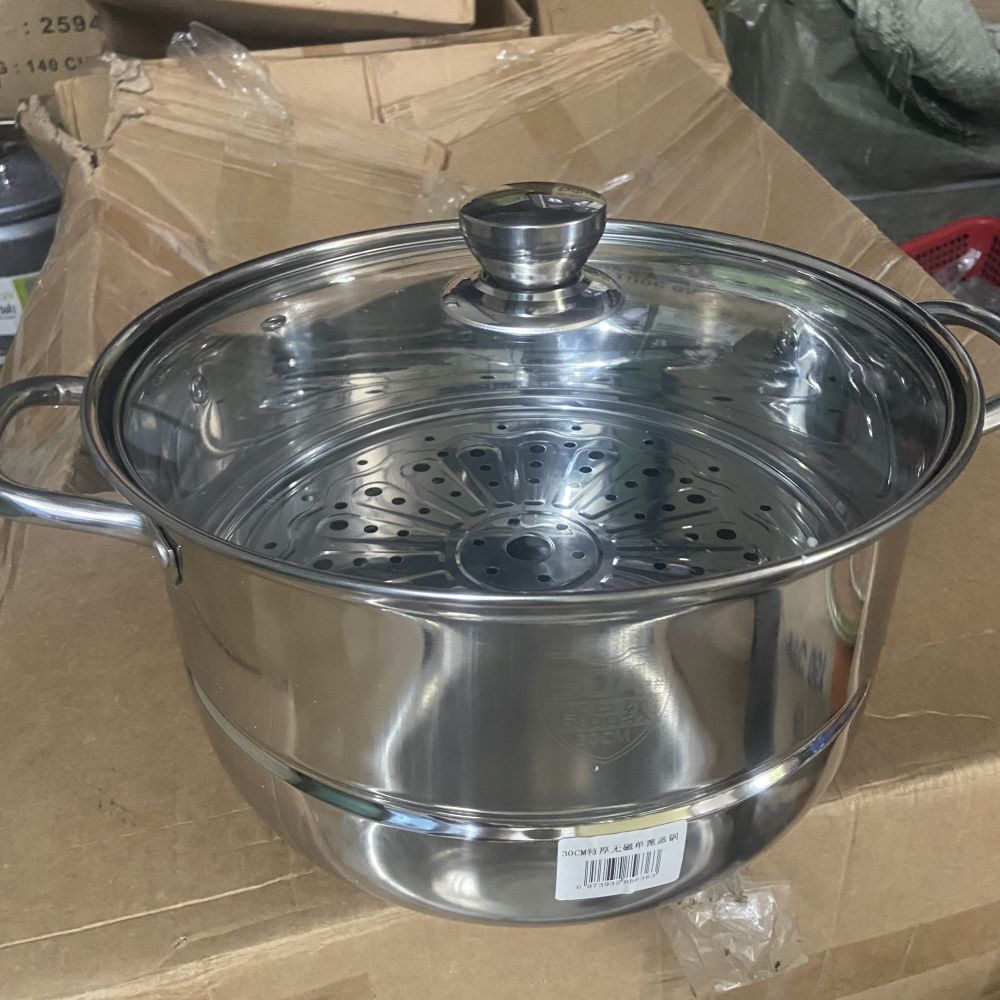 Nồi hấp inox 1 tầng size 30cm