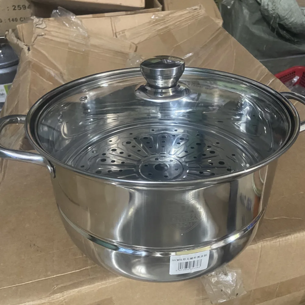 Nồi hấp inox 1 tầng size 30cm