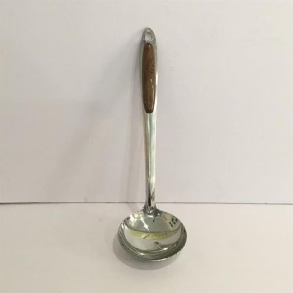 Môi múc canh cán đào, chao cán đào , xản cán đào vân gỗ 10cm ảnh 3
