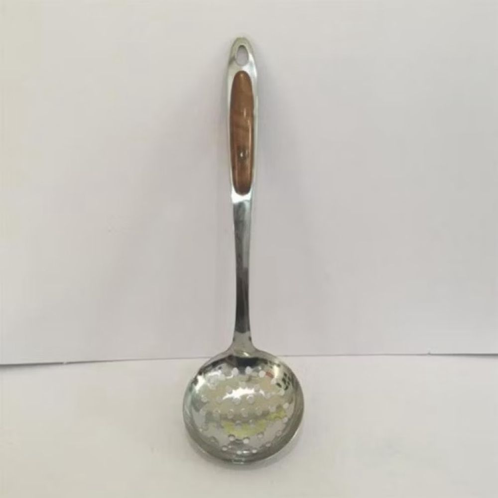 Môi múc canh cán đào, chao cán đào , xản cán đào vân gỗ 10cm ảnh 2