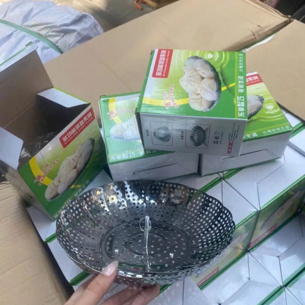 Vỉ Hấp Inox Đa Năng Cánh Sen Xếp Gọn, Vừa Mọi Nồi