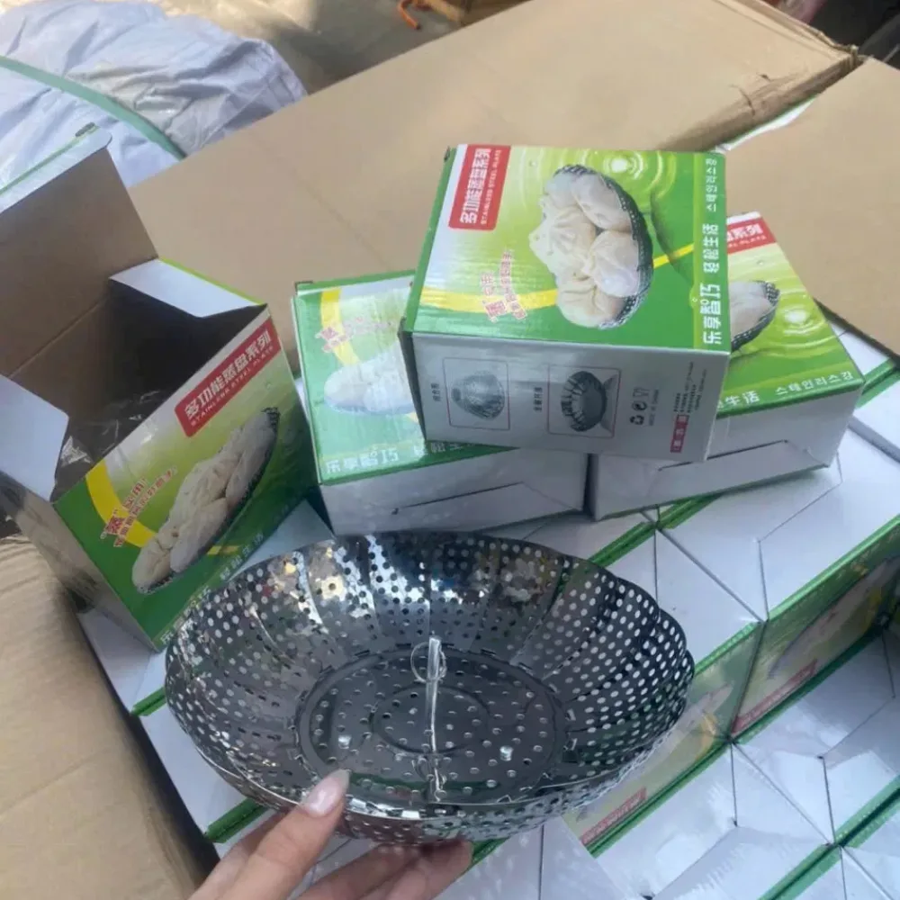 Vỉ Hấp Inox Đa Năng Cánh Sen Xếp Gọn, Vừa Mọi Nồi