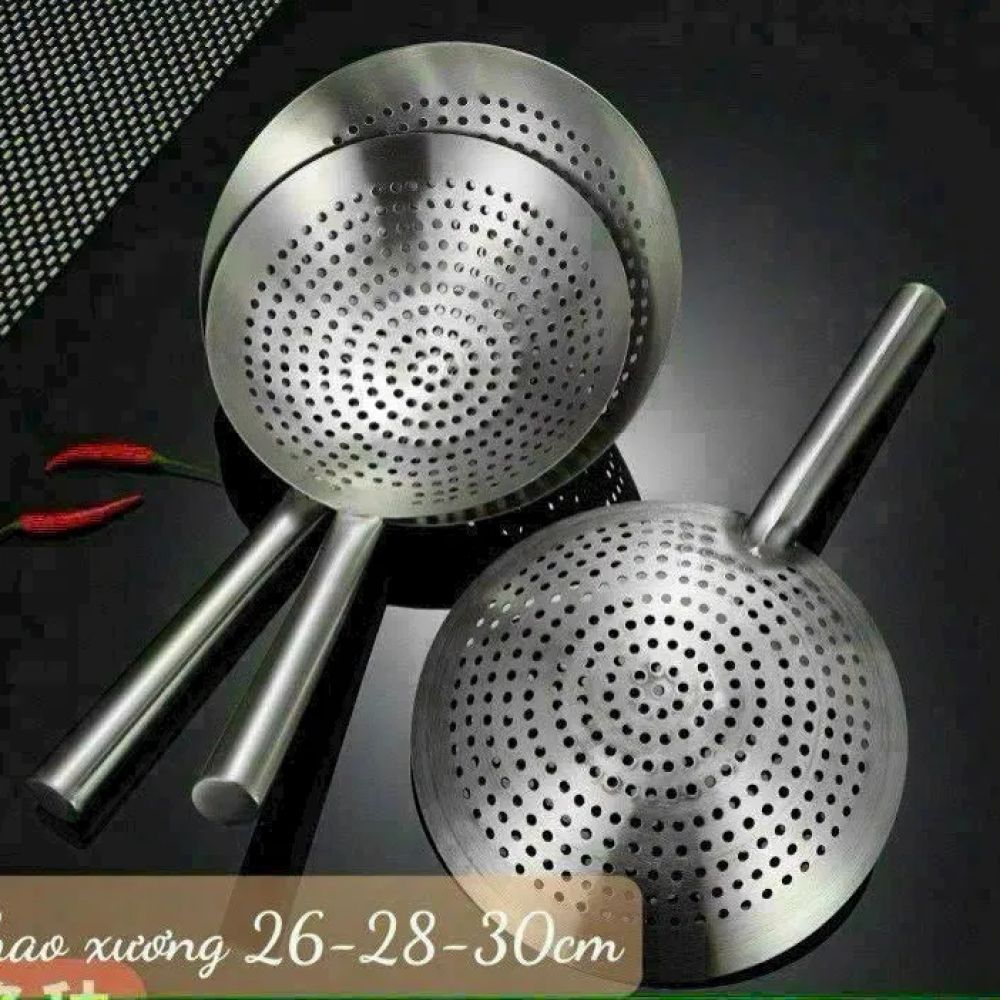 Chao Xương Inox Lòng Sâu 26–30cm Vớt Xương ảnh 2
