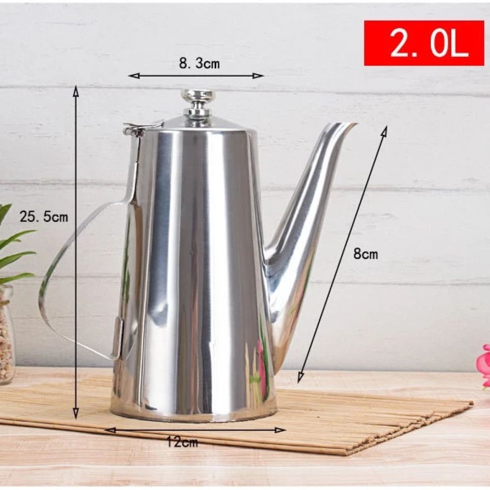 Bình Rót Trà Inox 2L Vòi Dài Không Nhỏ Giọt ảnh 2