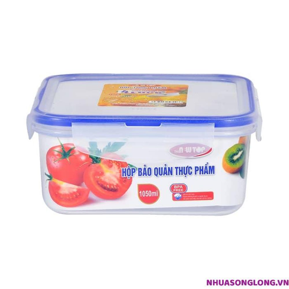 Bộ Hộp Bảo Quản Thực Phẩm Vuông Song Long 2242 ảnh 2