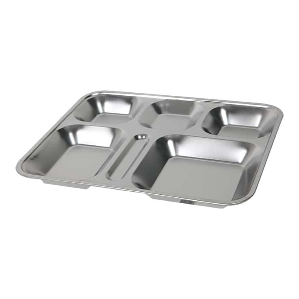Khay cơm inox chia ngăn cỡ to có nắp ảnh 2
