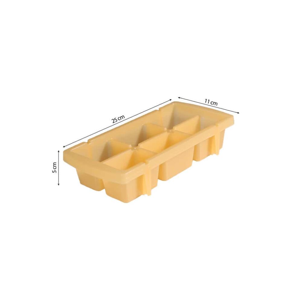 Khay làm đá 6 viên nhựa PP 25 x 11 x 5 cm