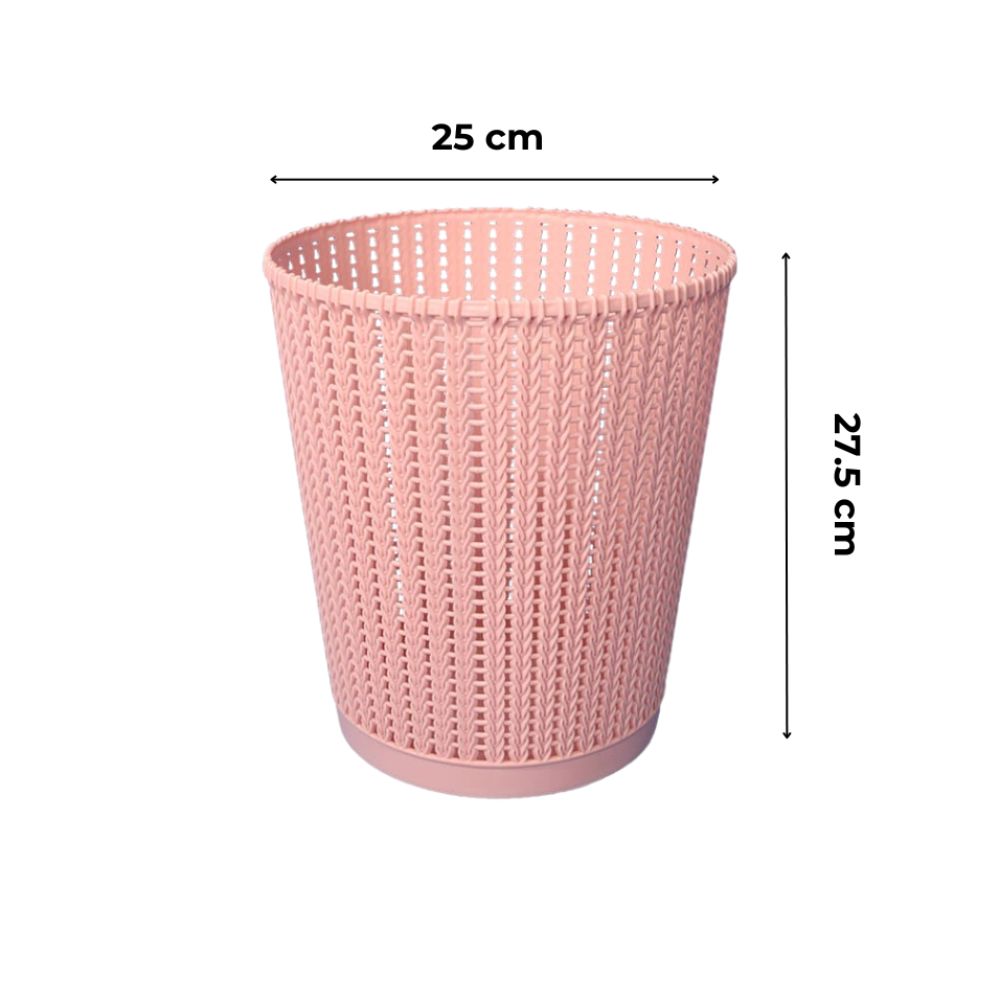Sọt rác nhựa giả mây Song Long ảnh 3