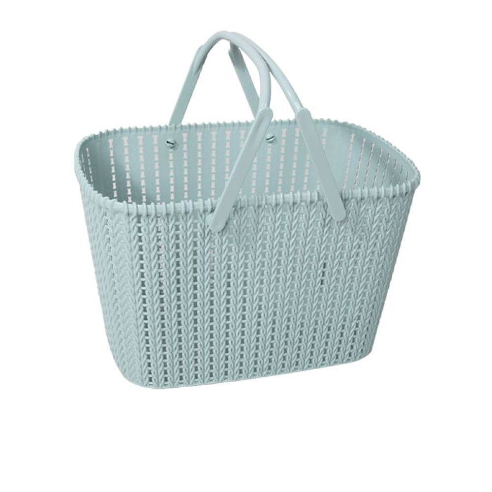 Giỏ nhựa giả mây có quai xách Song Long 28 x 19.8 x 18 cm ảnh 3