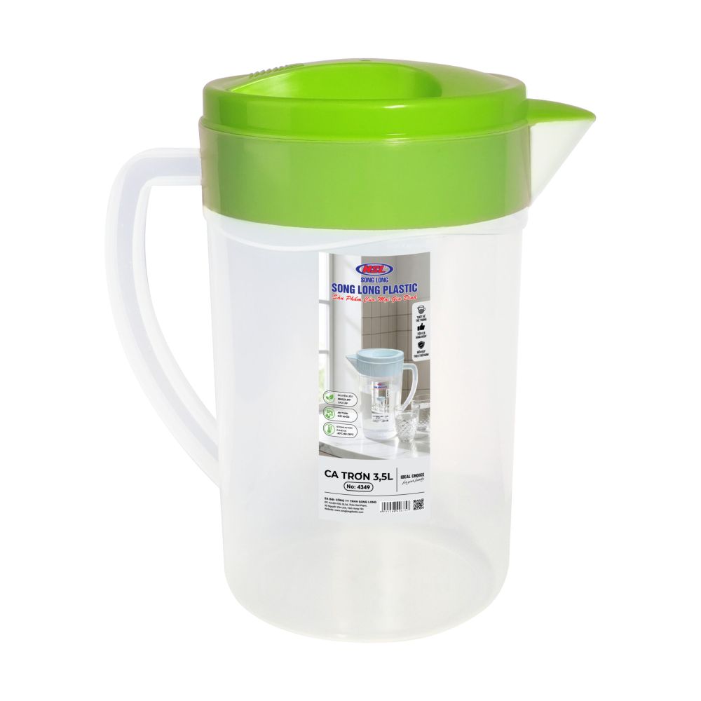 Ca đựng nước Song Long 3.5L nhựa PP có nắp ảnh 3