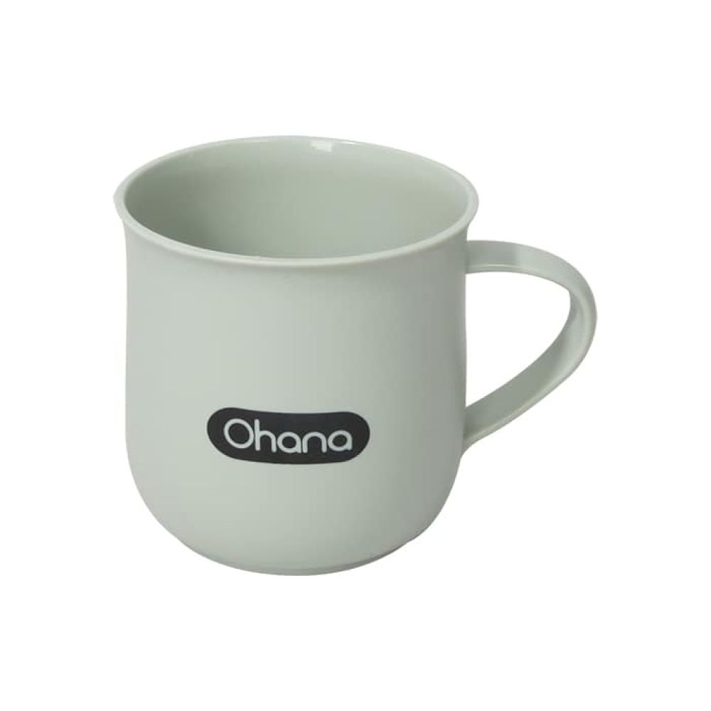 Cốc nhựa Ohana 350ml có quai kiểu men sứ
