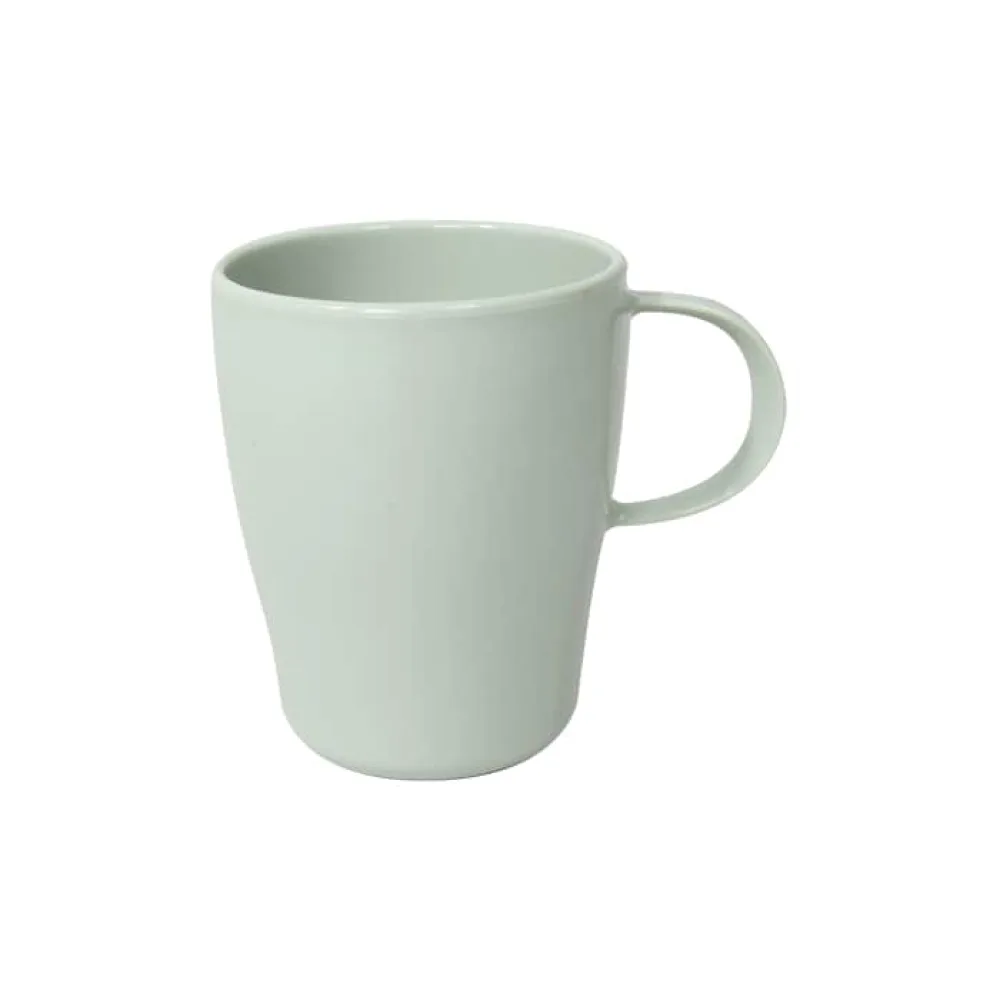 Cốc nhựa có quai Song Long 290ml kiểu men sứ trơn
