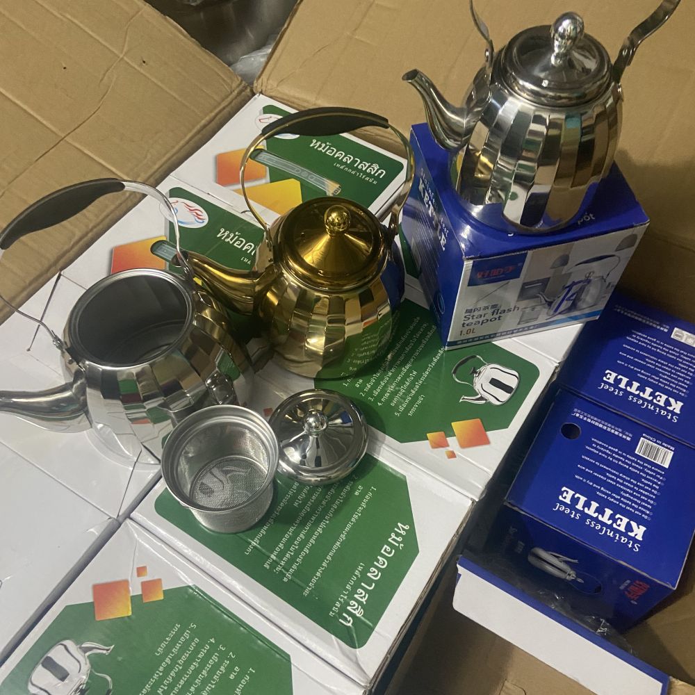 Ấm đun nước inox có lưới lọc trà (1L/1.5L/2L) ảnh 2