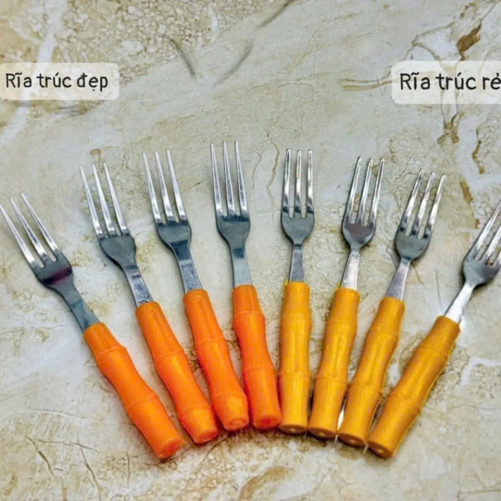 Rĩa inox cán trúc sét gồm 10 cái